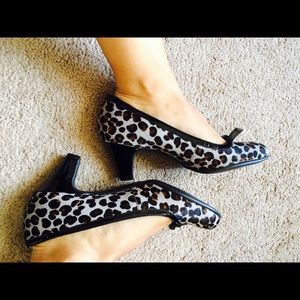 Animal print heels